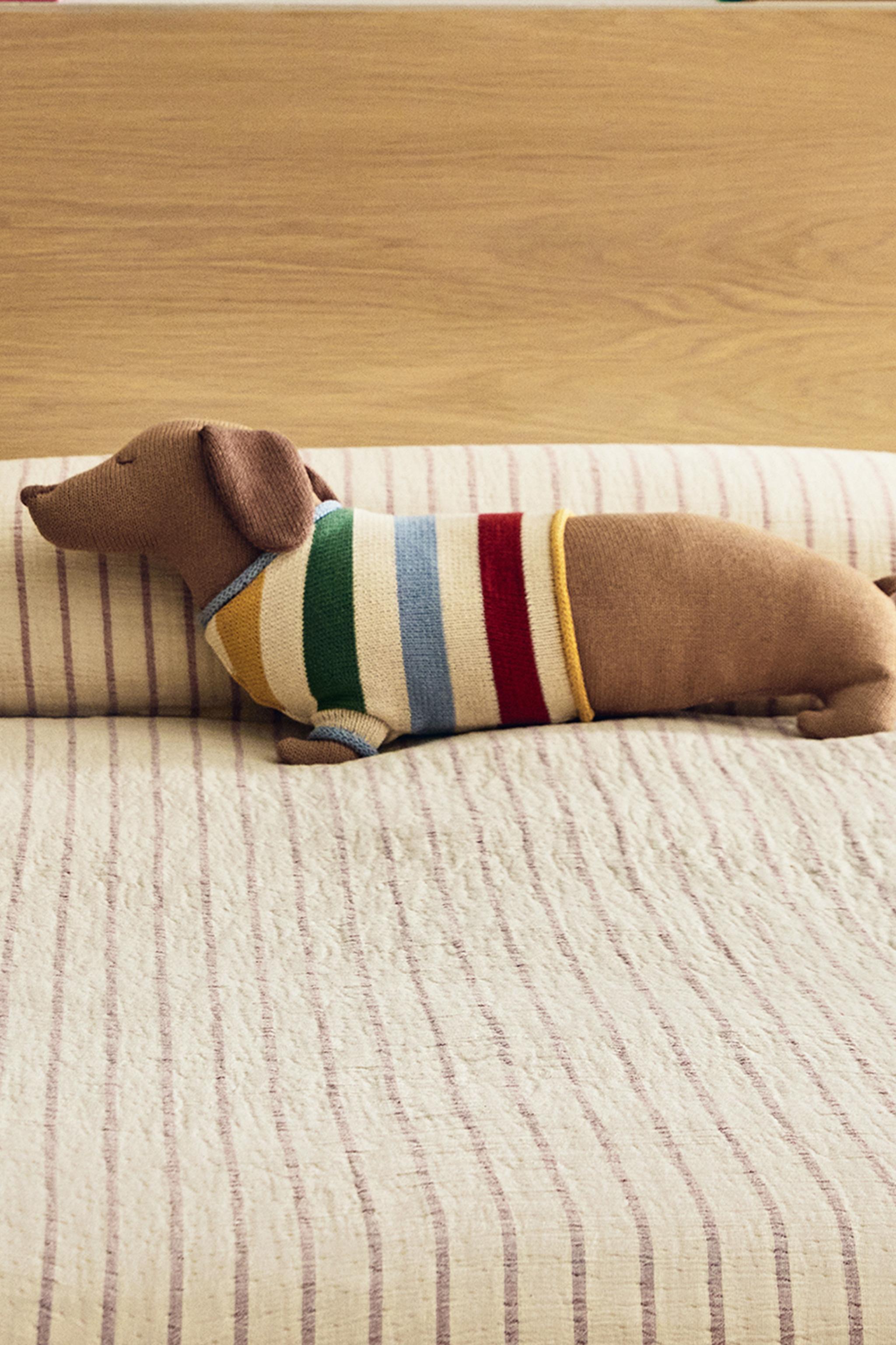 COUVRE-LIT ENFANT GAZE RAYURES